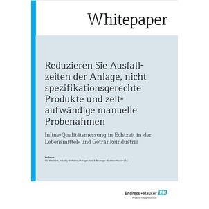 Whitepaper  - Effiziente Produktion in der Lebensmittel- und Getränkeindustrie
