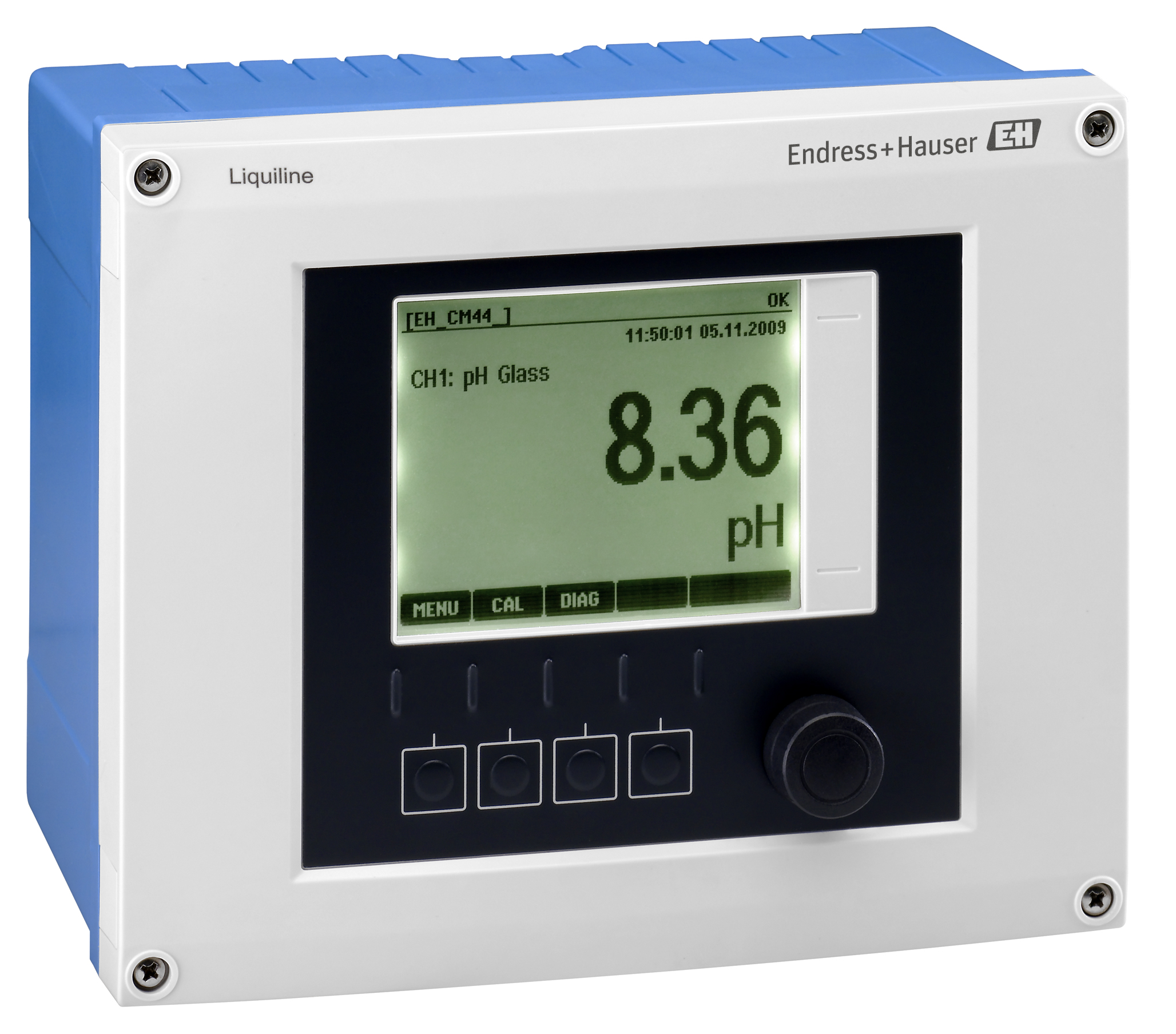 Liquiline CM442 ist ein digitaler Messumformer für pH, Redox, Leitfähigkeit, Sauerstoff, Trübung und viele weitere Parameter.